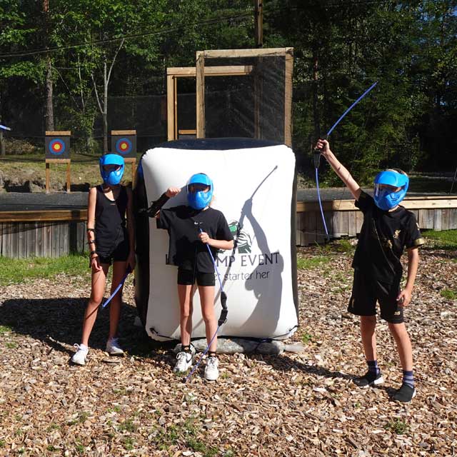 archery-tag-barnebursdag Barnebursdag i Oslo med Archery Tag aktivitet hos Highjump Event