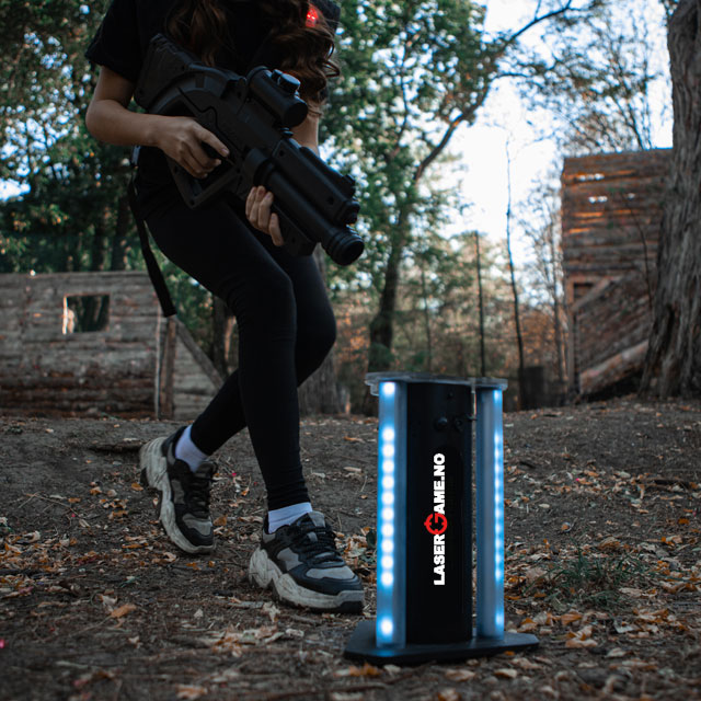 Bursdagsfeiring med lasertag og domination‑punkt i spillområdet